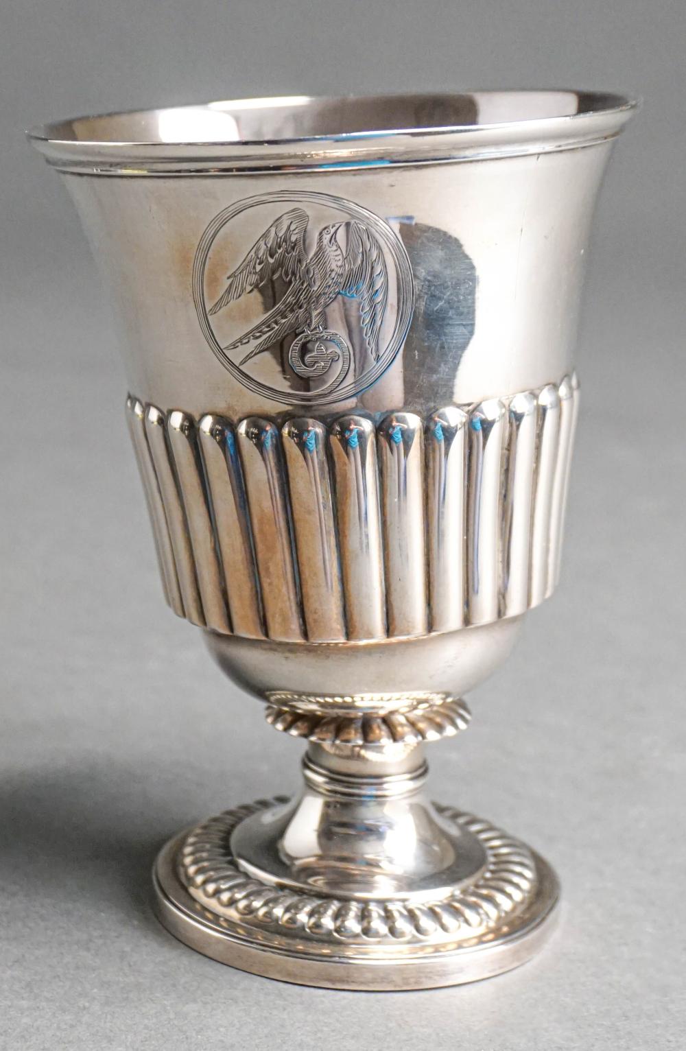 Appraisal: ENGLISH SILVER CUP OZTEnglish Silver Cup Detached from the base