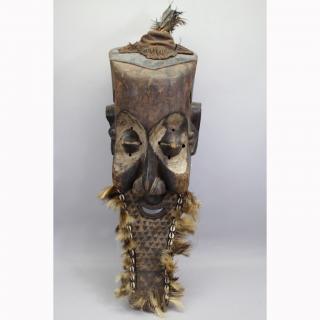 Appraisal: Large Antique Ivory Coast African Mask Large Antique Ivory Coast