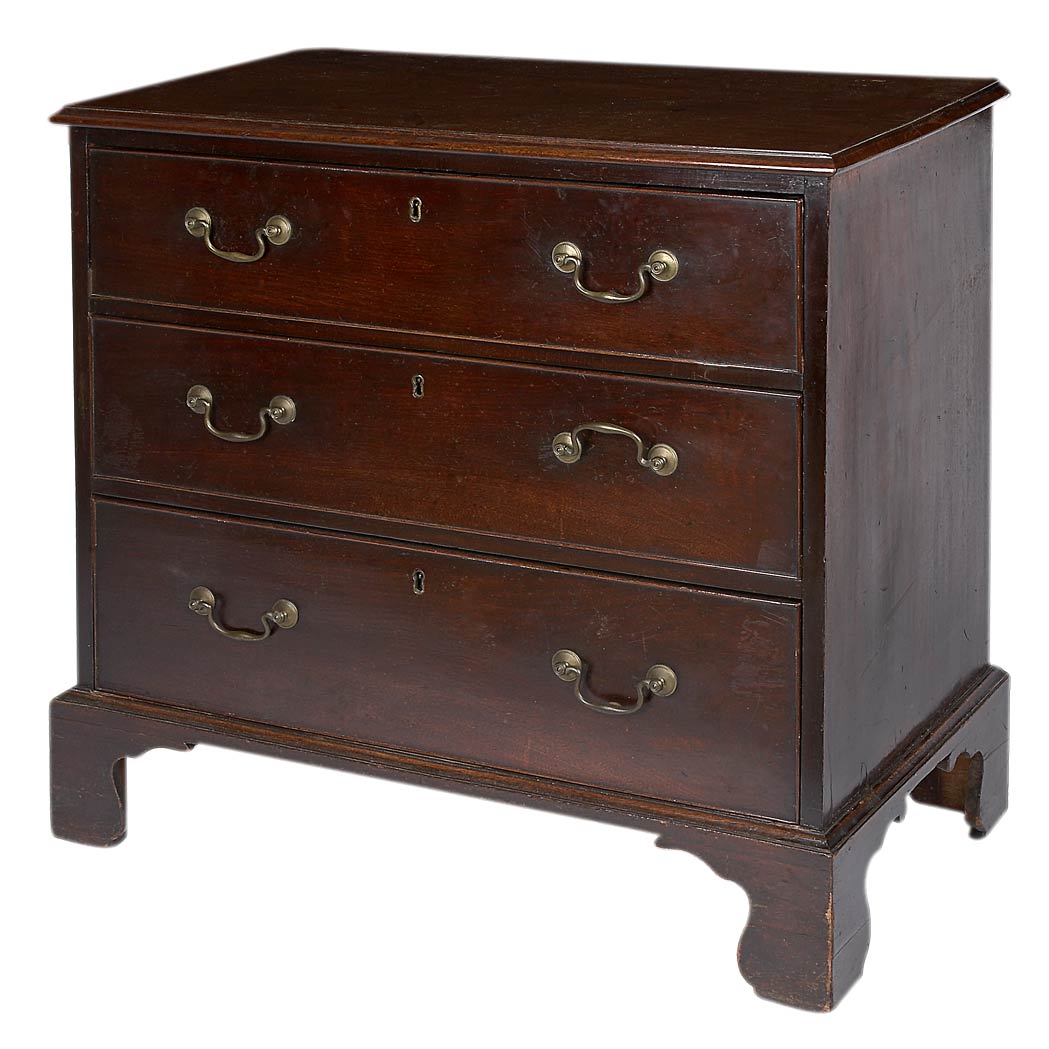 Appraisal: George III mahogany chest of Drawers Circa The rectangular molded