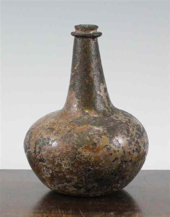 Appraisal: An English shaft and globe wine bottle c of medium