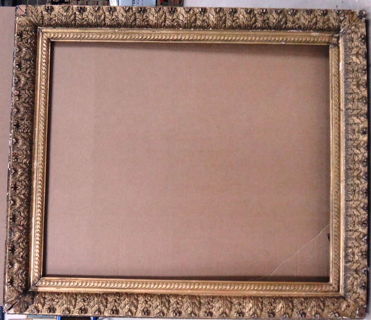 Appraisal: An early th century gilt plaster frame with foliate decoration