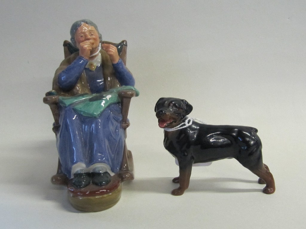 Appraisal: Royal Doulton figure 'A Stitch in Time' HN and a