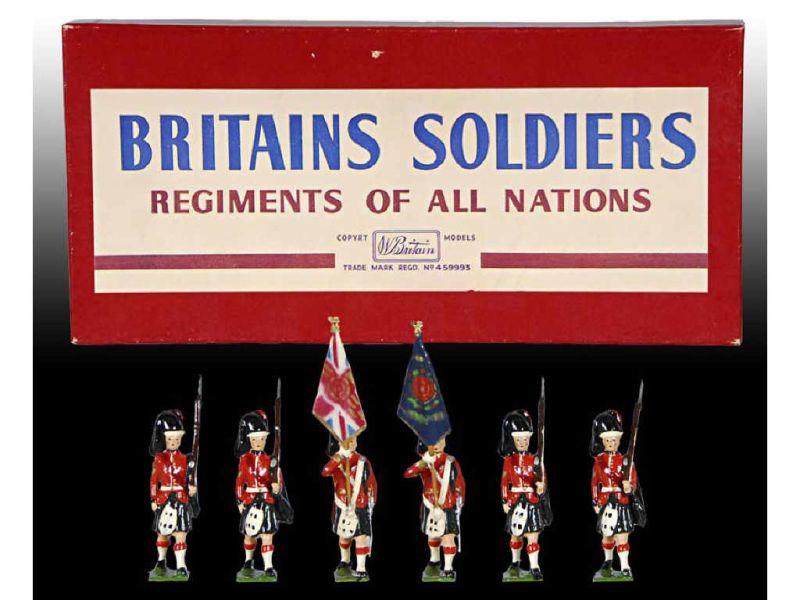 Appraisal: Britains Set Black Watch Color Party Condition NEAR MINT