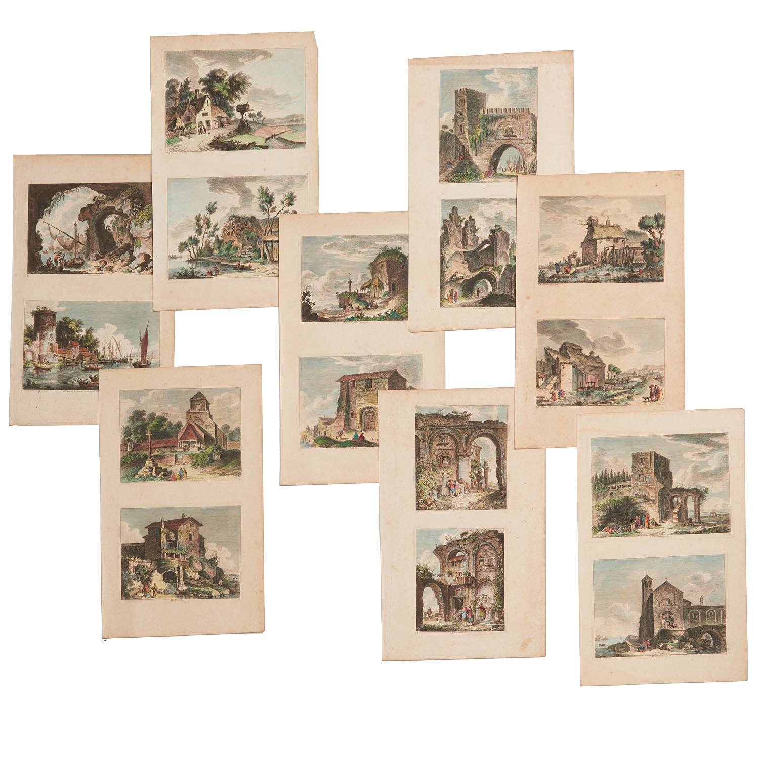 Appraisal: F E WEIROTTER HAND-COLORED ENGRAVINGS Fritz Edmund Weirotter Austrian -