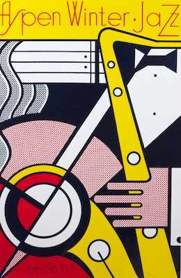 Appraisal: Roy Lichtenstein American - Aspen Jazz Serigraph on heavy paper