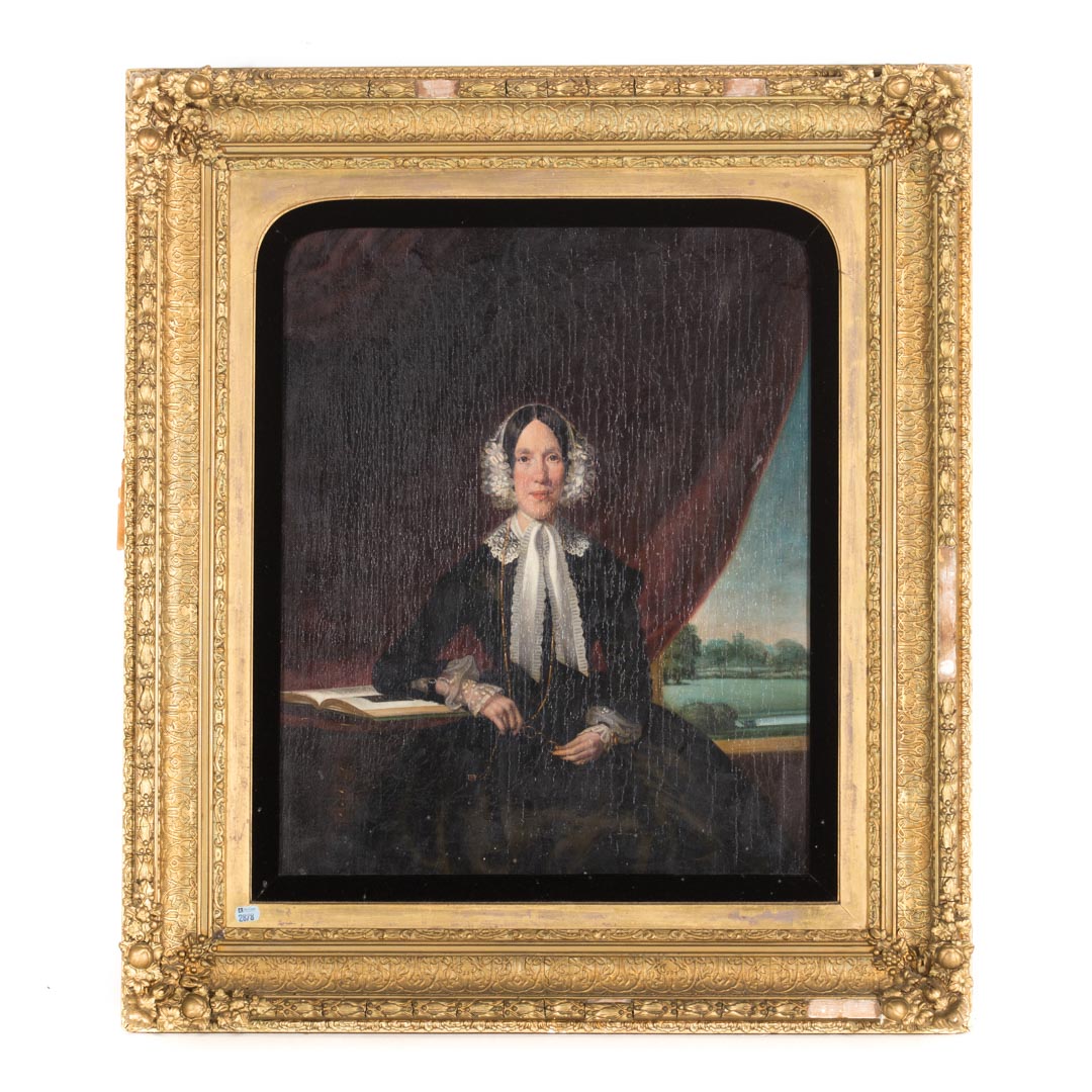 Appraisal: British School th c Portrait of a Lady oil oil