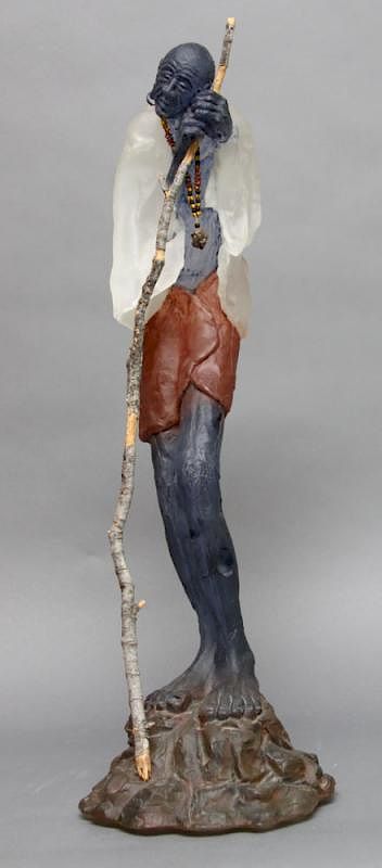 Appraisal: Leah Wingfield Leah Wingfield American th c Mzee Old Man