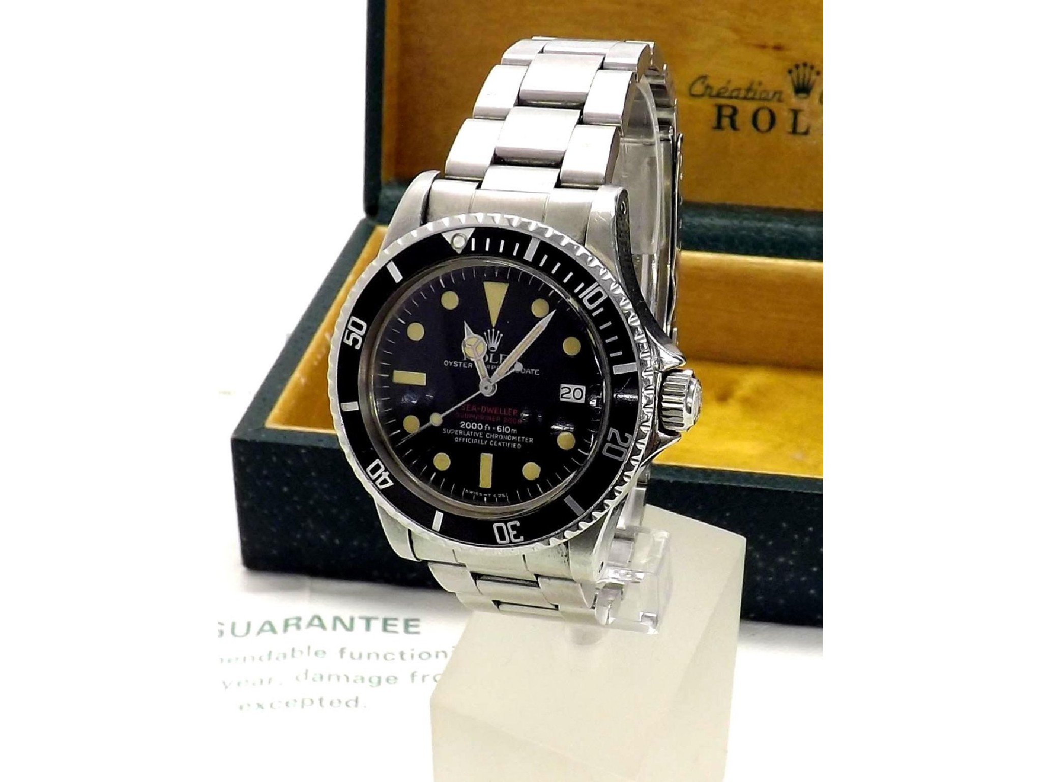 Appraisal: Fine and rare Rolex Oyster Perpetual Sea-Dweller 'Double Red' Submariner