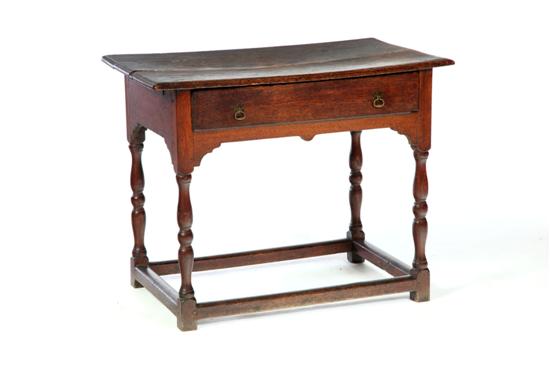 Appraisal: WILLIAM AND MARY STYLE DRESSING TABLE England th century oak