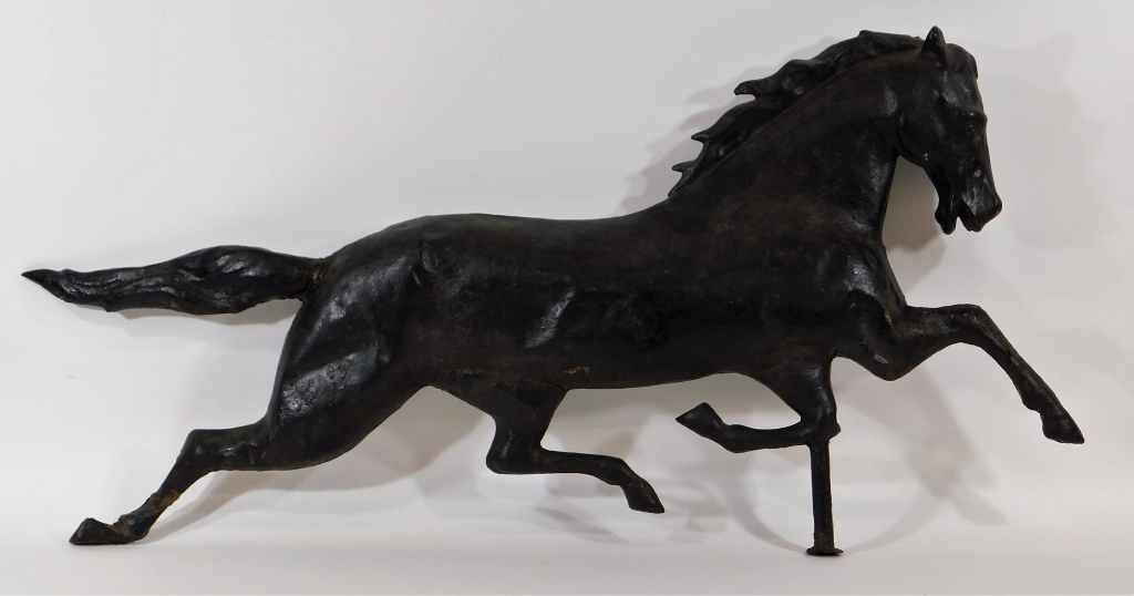 Appraisal: C ETHAN ALLEN FULL-BODIED HORSE WEATHERVANE United States Late th-Early