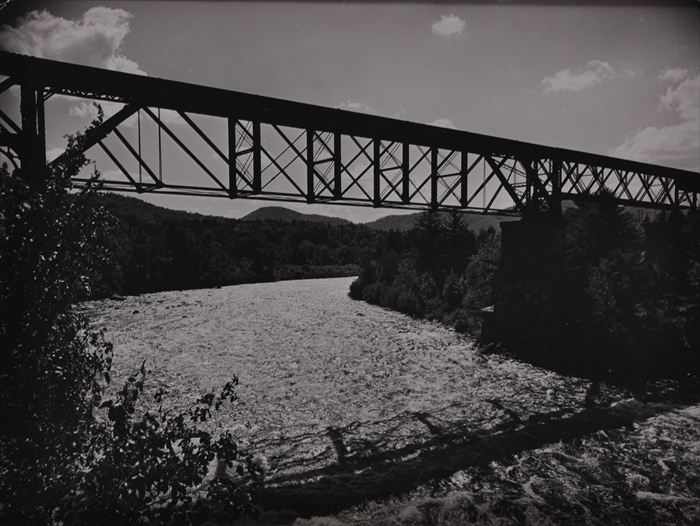 Appraisal: MARGARET BOURKE-WHITE - HUDSON RIVER VALLEY SACANDAGA BRIDGE SOUTH OF