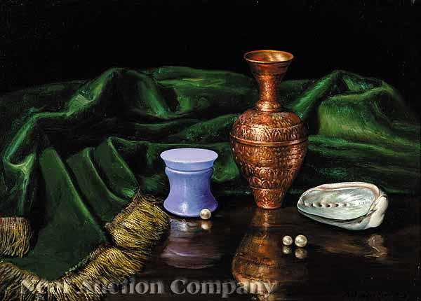 Appraisal: Salvador Baez Martinez Mexico - Still Life with Oyster Shell