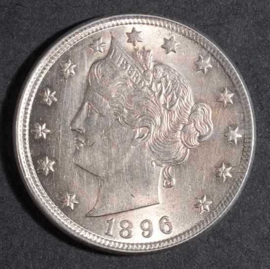 Appraisal: Two United States Liberty head type nickel five-cent pieces MS-