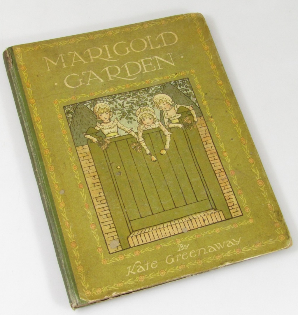 Appraisal: Greenaway Kate Marigold Garden hand written to interior in pressed