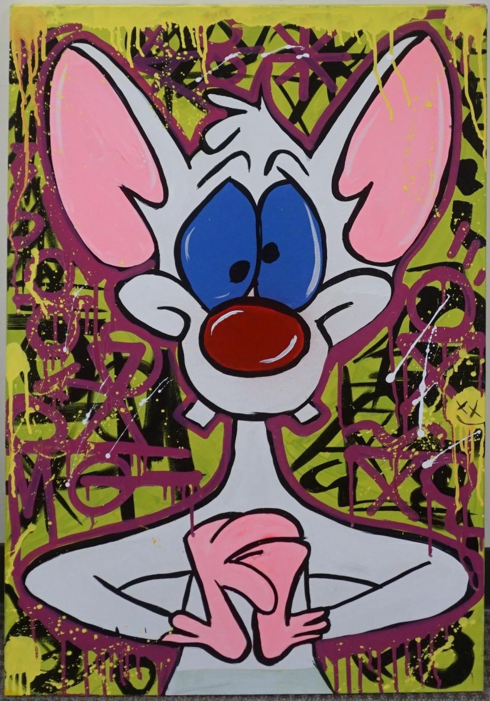 Appraisal: ALEX MARCHETY AMERICAN B PINKIE MIXED MEDIA ON CANVAS ED