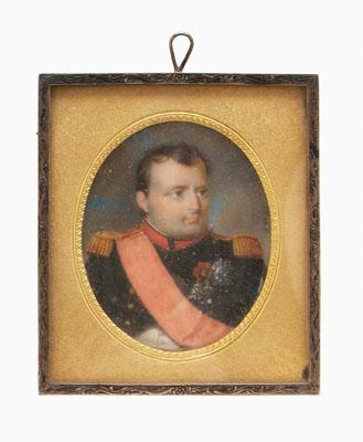 Appraisal: J Parent miniature Napoleon Paris France early th century portrait