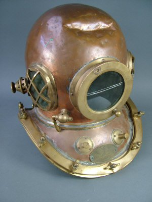 Appraisal: A diver's suit by Siebe Gorman Co with brass and