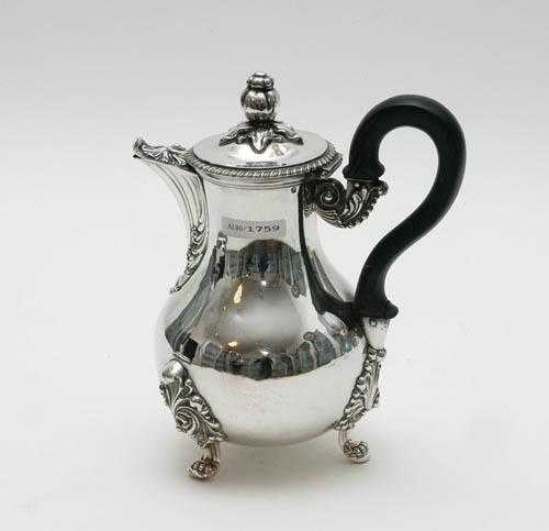 Appraisal: COFFEE POT Paris beginning of the th century With maker's