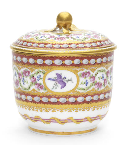 Appraisal: A S vres sugar bowl and cover circa Pot sucre