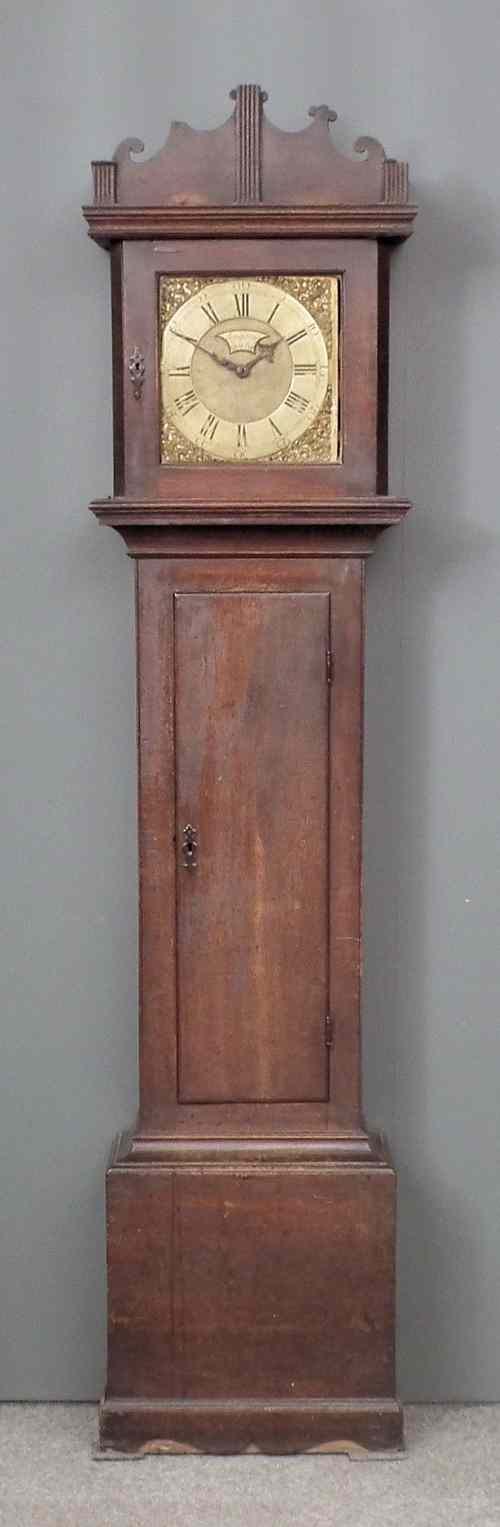 Appraisal: An th Century oak longcase clock by John Silke of