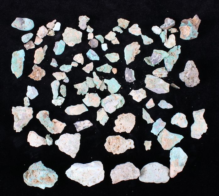 Appraisal: Collection of Natural Native American Turquoise Included in this lot