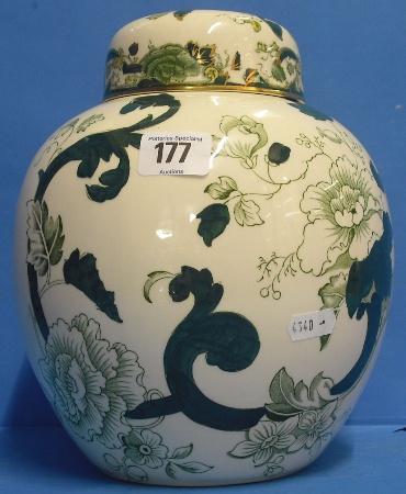 Appraisal: Masons Chartreuse Large Ginger Jar and Cover Height cm