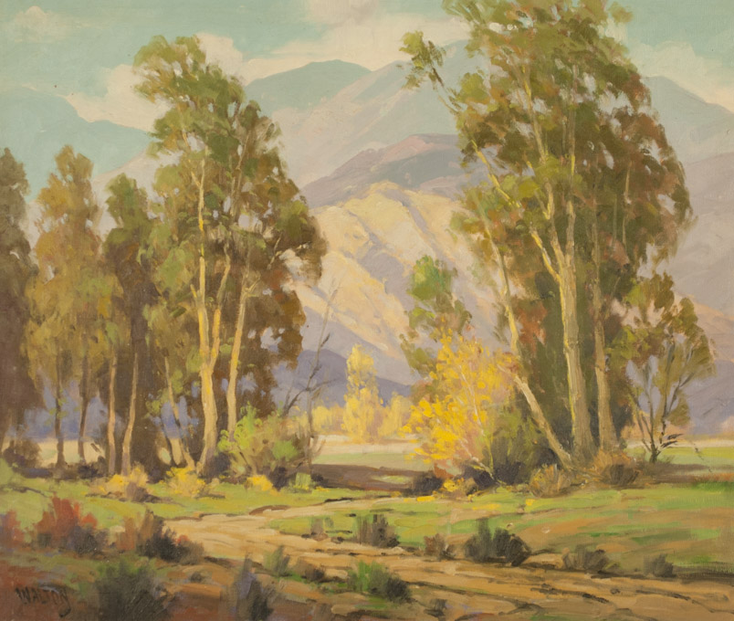 Appraisal: WALTER FARRINGTON MOSES OIL ON CANVAS California - California foothills