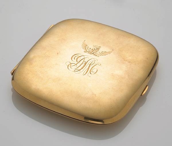 Appraisal: A cigarette case fourteen karat gold weighing approximately grams dimensions