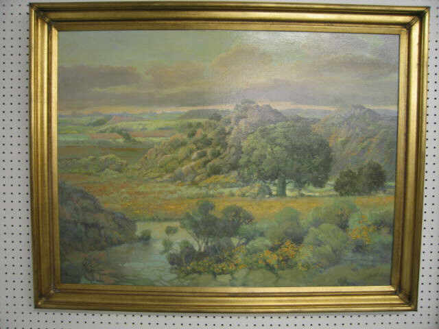 Appraisal: Diffendaffer California Landscape Oil on Canvas x a gorgeous scene