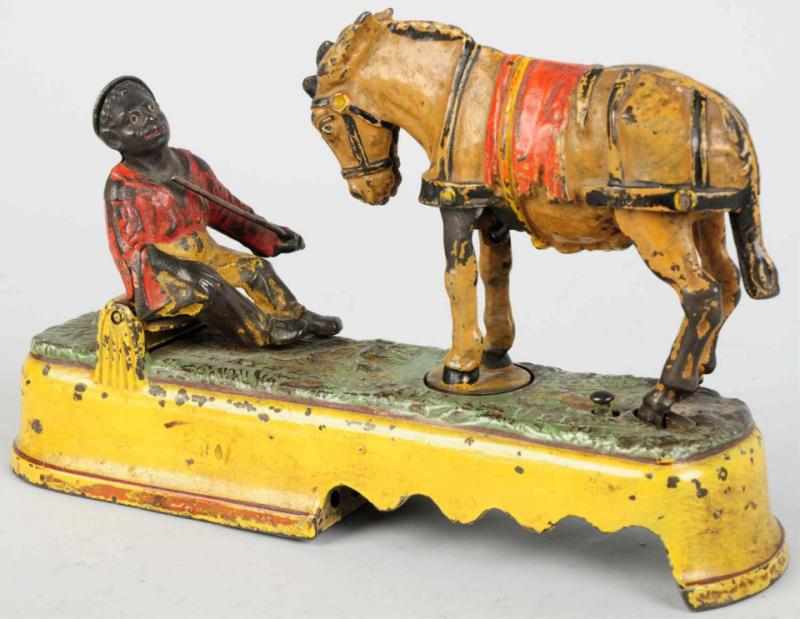 Appraisal: Cast Iron Always Did Spise a Mule Mechanical Bank Manufactured