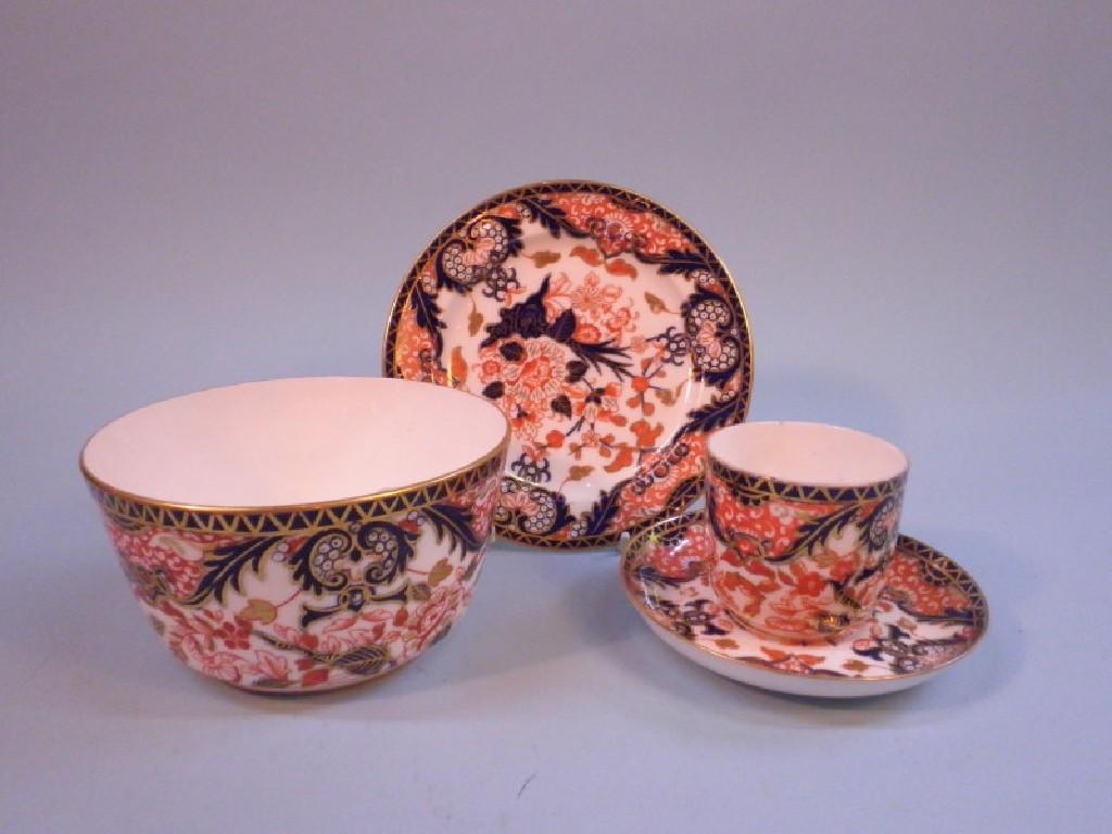 Appraisal: A Royal Crown Derby Imari patterned part tea service