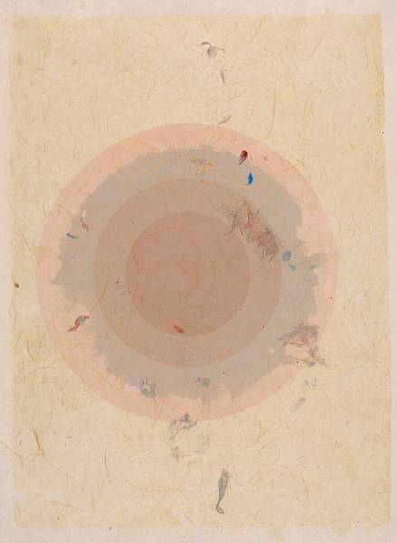 Appraisal: Kenneth Noland American born from Circle Series I Handmade Paper