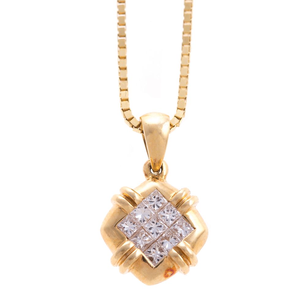 Appraisal: A Ladies K Diamond Pendant by LeVian K yellow gold