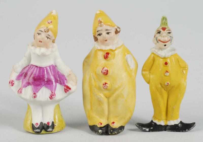 Appraisal: Lot of German All Bisque Circus Figures Description All with