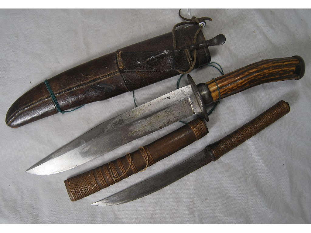 Appraisal: A th century Bowie knife with mm single edge blade