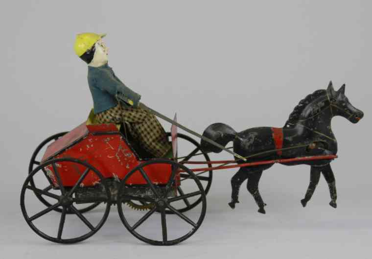 Appraisal: IVES SINGLE GALLOPER WITH DRESSED DRIVER c patented in by