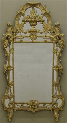 Appraisal: LOUIS XV GILTWOOD MIRROR x in