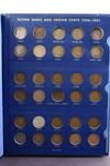 Appraisal: COINS - Folder of fifty-five copper Indian cents almost complete