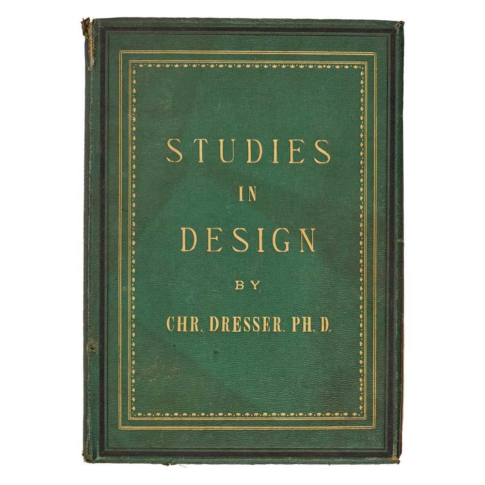 Appraisal: CHRISTOPHER DRESSER - STUDIES IN DESIGN published by Cassell Petter