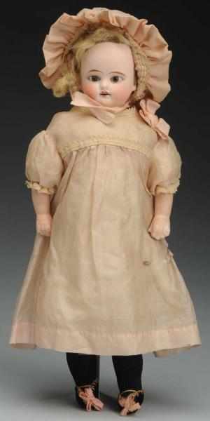 Appraisal: Charming German Bisque Child Doll Turned bisque shoulder head incised