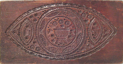 Appraisal: Carved mahogany cake board th c attributed to Conger with