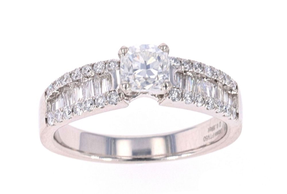 Appraisal: Art Deco Style Classic VS ct Diamond Ring Featured in