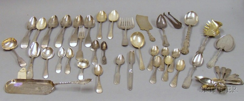 Appraisal: Approximately Forty Pieces of Assorted Sterling Silver and Coin Silver