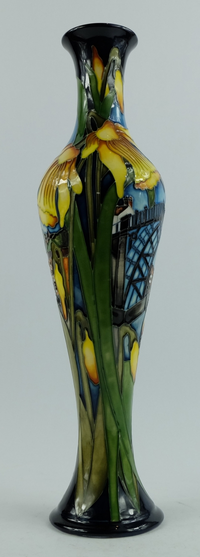 Appraisal: Moorcroft trial vase decorated in the Shropshire Iron bridge design