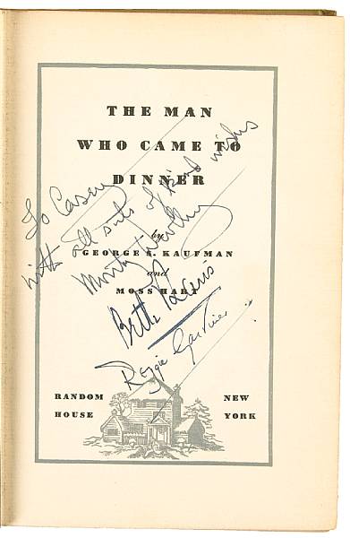 Appraisal: A cast signed copy of the book The Man Who