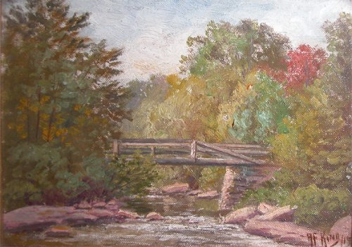 Appraisal: Bridge over Stream in the Alleghenies Artist King Albert Francis