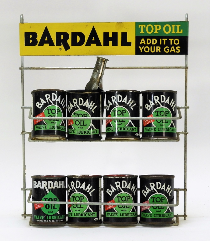 Appraisal: BARDAHL AUTO ADVERTISING VALVE OIL CAN DISPLAY United States th