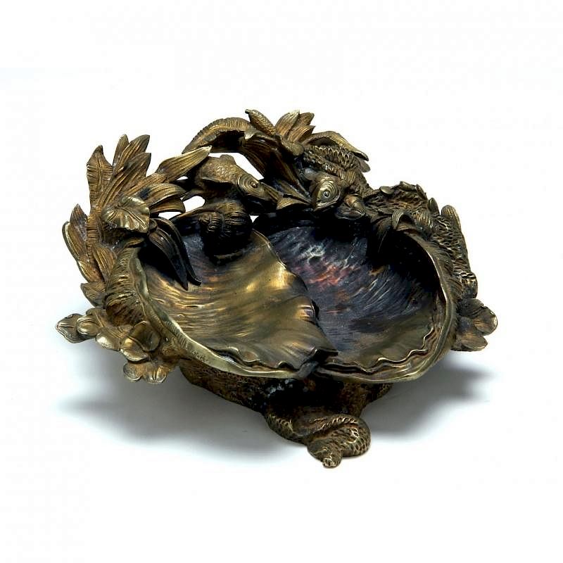 Appraisal: th Century Bronze Dore Table Ornament likely French finely detailed