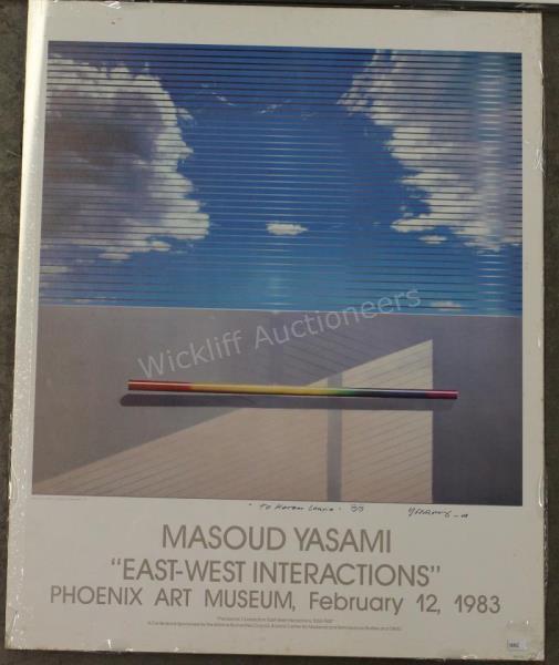 Appraisal: Two Massoud Yasami Exhibition Posters including On the Edge Scottsdale