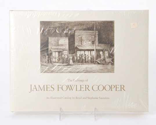 Appraisal: Book James Fowler Cooper's etchings Saunders Boyd and Stephanie Saunders